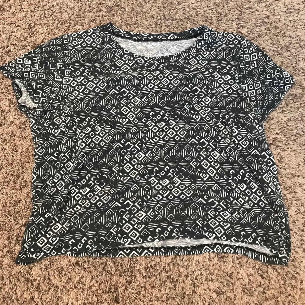 aztec print crop top